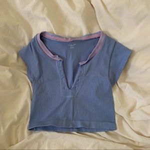 Urban Outfitters Out From Under Go For Gold Seamless Top in Blue